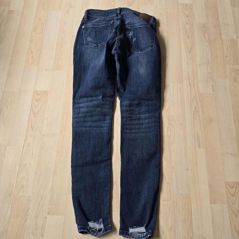 Judy Blue Distressed Skinny Jeans Size 7/28 - Picture 3 of 15